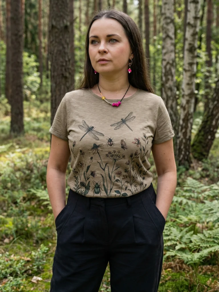 weronika w koszulce w ważki