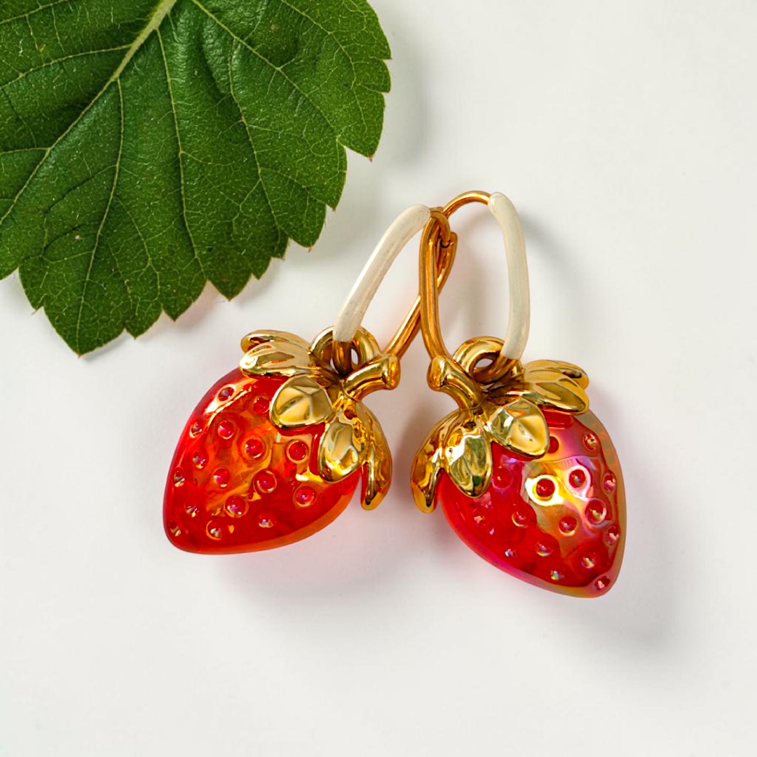 Kolczyki modułowe Strawberry Mix & Match - obrazek 6